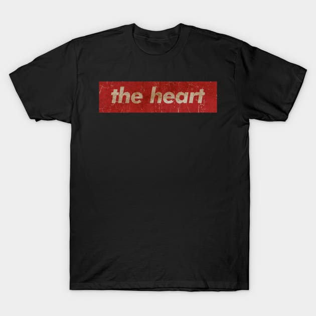 THE HEART - SIMPLE RED VINTAGE T-Shirt by GLOBALARTWORD